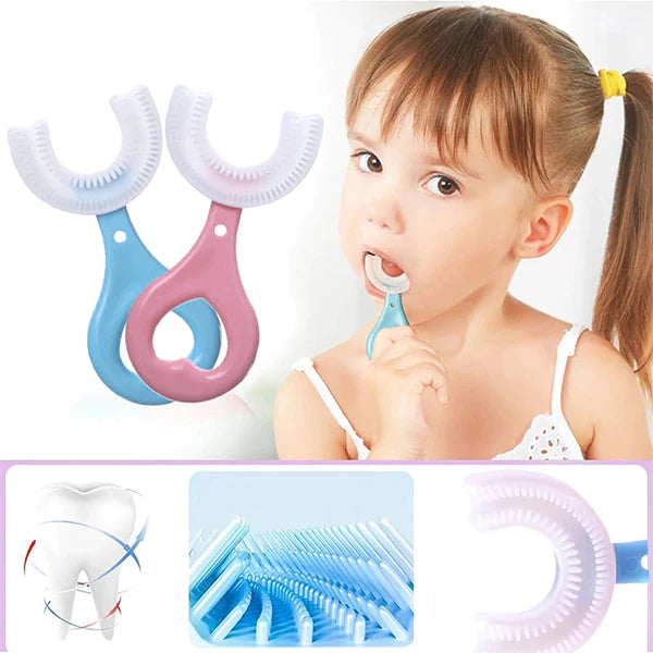 Baby U-Shaped Toothbrush – Kids Teeth Cleaning Oral Care Brush for Toddlers