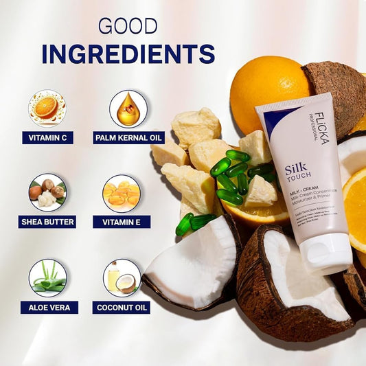 Flicka Silk Touch Moisturizer | Long-Lasting Soft, Smooth & Radiant Skin | All Skin Types