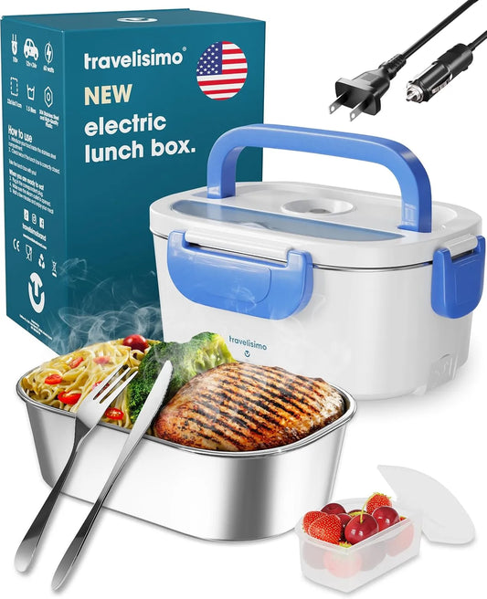 Portable Electric Heating Lunch Box – Leakproof & Stainless Steel Food Warmer - MonoTronix