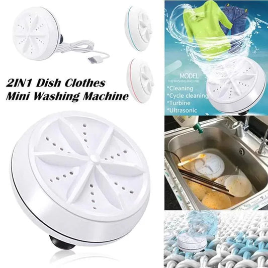 Portable USB Mini Turbo Washer – Ultrasonic Travel Washing Machine - MonoTronix