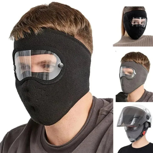 Winter Windproof Full Face Mask with Anti-Fog Eye Shield - MonoTronix