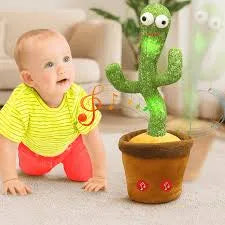 Dancing Cactus Talking Toy – Funny Singing & Talking Plush for Kids - MonoTronix