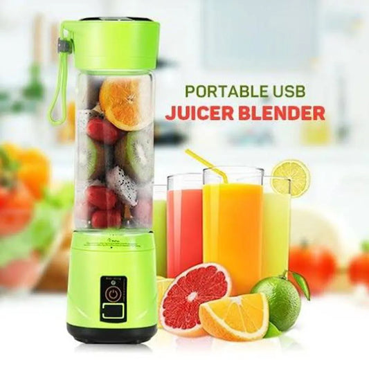 Portable Rechargeable Mini Juicer Blender – 6 Blades, 380ml - MonoTronix