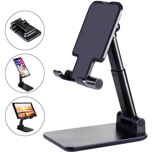 Foldable Adjustable Mobile & Tablet Stand – Flexible Desktop & Lazy Bracket Holder - MonoTronix
