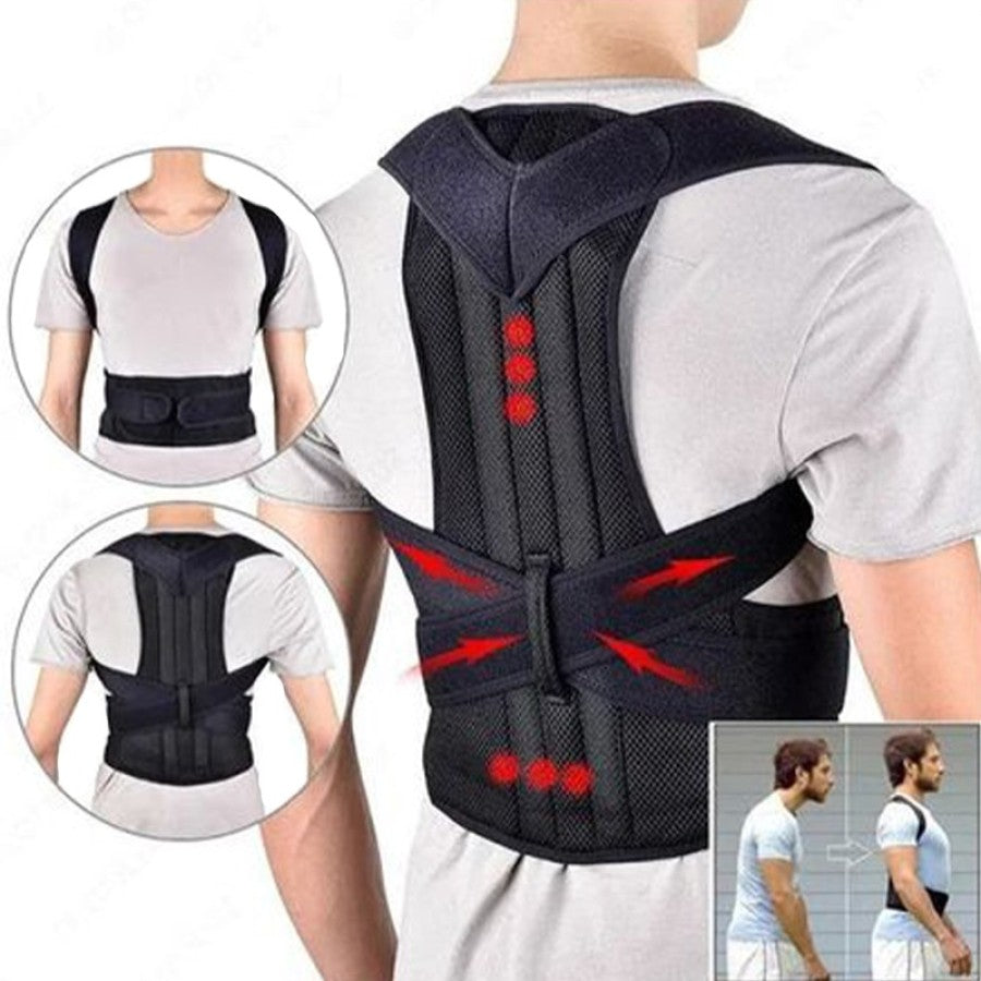 Posture Corrector Belt – Adjustable Back Support for Shoulder & Spine Alignment